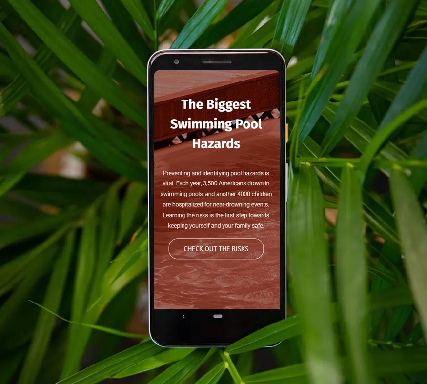 Mobile web design for a pool demolition contractor